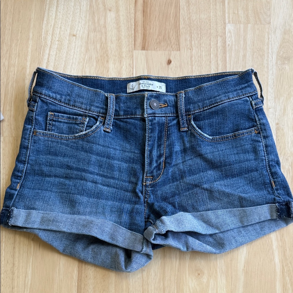 Abercrombie & Fitch Indigo Denim Shorts